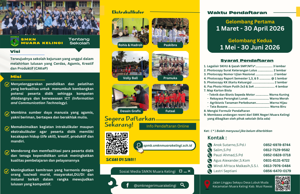 Alur Pendaftaran SPMB SMK Negeri Muara Kelingi